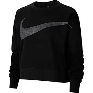 Nike Damska koszulka z długim rękawem Dy Get Fit Fc C Pp1 Sprkl czarny Black/DK SMOKE GREY L - Koszulki i topy damskie - miniaturka - grafika 1
