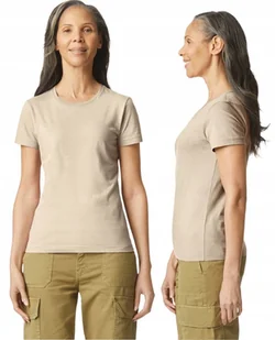 T-shirt Koszulka Damska Bawełna SOFTSTYLE Gildan GIL64000 BEŻOWA XL - Koszulki i topy damskie - miniaturka - grafika 1