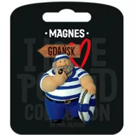 Magnesy - PAN DRAGON Magnes I love Poland Gdańsk ILP-MAG-E-GD-37 - miniaturka - grafika 1