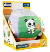 Zabawki sensoryczne - Piłka miękka grająca - Chicco - miniaturka - grafika 1