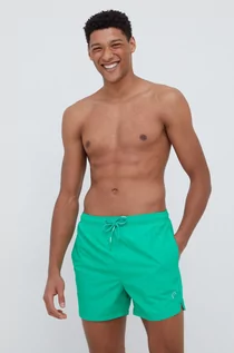 Kąpielówki męskie - Superdry szorty kąpielowe kolor zielony - grafika 1