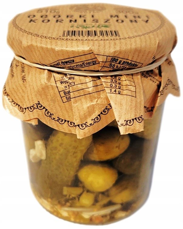 OGÓRKI MINI KORNISZONY Z CHILI 510g Nadwarciańskie Specjały