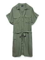 Sukienki - Vero Moda Sukienka w kolorze zielonym - miniaturka - grafika 1