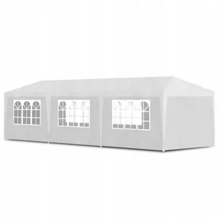 vidaXL Namiot imprezowy 3 x 9 m biały 90338 - Pawilony ogrodowe - miniaturka - grafika 1
