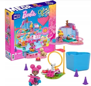 Barbie Mega Klocki Trening i pielęgnacja zwierząt - Mattel - Klocki - miniaturka - grafika 1
