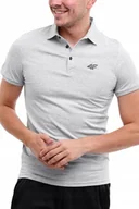 Koszulki męskie - Koszulka Męska T-Shirt 4F Bluzka Polo Sportowa Polówka Bawełniana roz. M - miniaturka - grafika 1