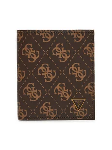 Guess Duży Portfel Męski SMVELE LEA22 Brązowy - Portfele - miniaturka - grafika 1