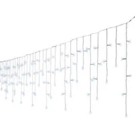 Oświetlenie świąteczne - Lampki zewnętrzne kurtyna sople 490 LED zimny biały - miniaturka - grafika 1