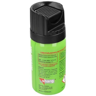 Gaz pieprzowy Sharg Defence Green Gel 2mln SHU, Cone 40ml (10040-C) - Gaz pieprzowy - miniaturka - grafika 2