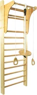 Wyposażenie sportowe i gimnastyczne - Interplastic Drabinka Gimnastyczna Leon 230 x 80 cm + drążek + huśtawka + uchwyty - miniaturka - grafika 1