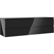Szafki łazienkowe - Mexen Orio szafka łazienkowa podumywalkowa 160 cm z blatem, 2 szuflady, czarna połysk - 91A10-16047-2-BFFC70 - miniaturka - grafika 1