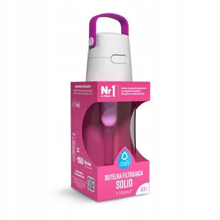 Butelka filtrująca Dafi Solid 500ml flamingowa - Butelki filtrujące - miniaturka - grafika 1
