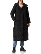 Płaszcze damskie - Geox Płaszcz damski, czarny, 46 (DE) - miniaturka - grafika 1