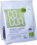 Orzechy i nasiona - Cocoa ORZECHY LASKOWE W CZEKOLADZIE KOKOSOWEJ BIO 70 g - - miniaturka - grafika 1