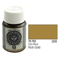 Akcesoria i części modelarskie - VALLEJO Farba Nr214 Rich Gold 35ml - miniaturka - grafika 1