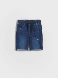 Spodnie i spodenki dla chłopców - Reserved - Szorty jeansowe regular - granatowy - grafika 1