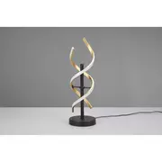 Lampy stojące - Sequence LED lampka stołowa 1-punktowa mosiądz/czarna 541810208 - miniaturka - grafika 1