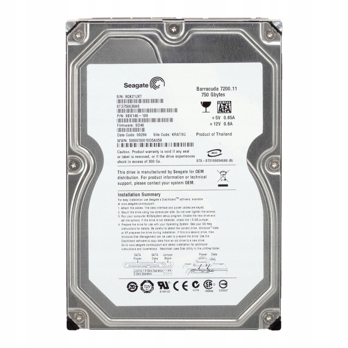 Seagate ST3750630AS