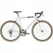 Rowery - ROWER GRAVEL FIXE FLOATER RACE 8S SILVER SHIMANO SORA 8S 10KG - miniaturka - grafika 1
