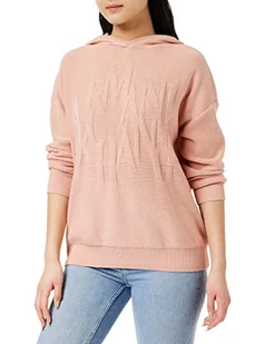Armani Exchange Damska bluza z kapturem, z dzianiny z przodu, damska, rozmiar L, Lady, L - Bluzy damskie - miniaturka - grafika 1
