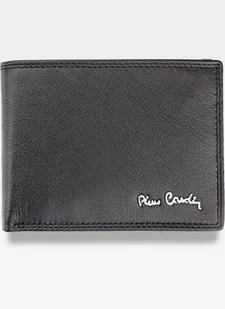Pierre Cardin, Portfel skórzany męski, Tilak 8806, czarny, ochrona RFID - Portfele - miniaturka - grafika 1
