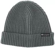 Czapki damskie - Champion Unisex_dorosły dziany mały skrypt logo czapka beanie czapka, ołowowa szara, jeden rozmiar - miniaturka - grafika 1