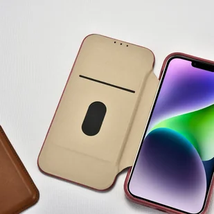 iCarer CE Premium Leather Folio Case skórzane etui iPhone 14 z klapką magnetyczne MagSafe czerwony (WMI14220713-RD) - Etui i futerały do telefonów - miniaturka - grafika 21