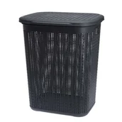 Kosze na bieliznę - Kosz na bieliznę 50 l WILLOW grafitowy - miniaturka - grafika 1