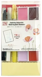 Kuretake Zestaw Farby + Akc. Gansai Tambi Glazing - Farby i media malarskie - miniaturka - grafika 1