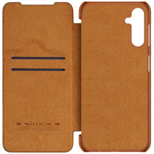 Nillkin Qin Leather etui skórzany pokrowiec z klapką portfel brązowe - Portfele - miniaturka - grafika 7