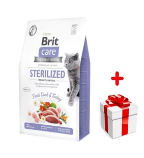 BRIT Care Cat  Grain-Free Sterilised Weight Control 400g + niespodzianka dla kota GRATIS! - Sucha karma dla kotów - miniaturka - grafika 1