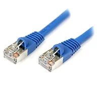 Kable miedziane - StarTech. com 4,6 m (4,6 m) kabel Ethernet Cat5e - zasilanie przez Ethernet - ekranowany - niebieski - kabel sieciowy Ethernet (S45PATCH15BL) - miniaturka - grafika 1