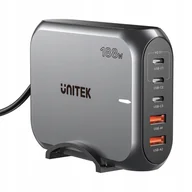 Ładowarki do telefonów - Unitek Szybka ładowarka sieciowa 2xUSB-A 3xUSB-C GAN 188W - miniaturka - grafika 1