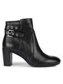 Botki damskie - Geox Botki D Loisia D36QNA 000LM C9999 Czarny - miniaturka - grafika 1