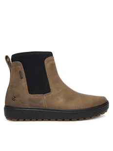 ECCO Sztyblety Soft 7 Tred W 45046302559 Brązowy - Botki damskie - miniaturka - grafika 1