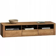 Szafki RTV - Drewniany Stolik Rtv Pod Telewizor Dąb Bursztyn - miniaturka - grafika 1