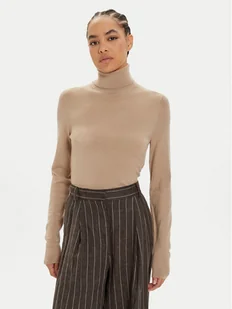 Calvin Klein Golf K20K207449 Beżowy Regular Fit - Swetry damskie - miniaturka - grafika 1
