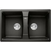 Zlewozmywaki - Blanco Zlew LEXA 8 Czarny odwracalny InFino 525906 - miniaturka - grafika 1
