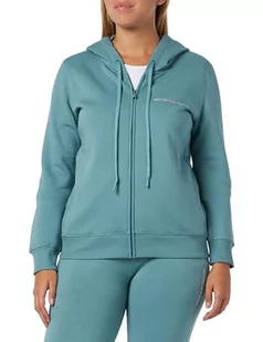 Emporio Armani Damska kurtka Iconic Terry Full Zip Jacket (2 sztuki), Arctic, S - Kurtki damskie - miniaturka - grafika 1