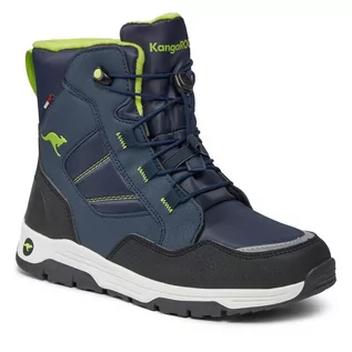 Buty dla chłopców - Śniegowce KangaRoos K-Mj North Rtx 18928 000 4054 Dk Navy/Lime - grafika 1