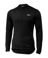 Bluzy na rower - ROGELLI CALUSO - lekko ocieplana bluza rowerowa, kolor: Czarny - miniaturka - grafika 1