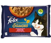 Mokra karma dla kotów - FELIX Sensations Wiejskie Smaki w sosie z indykiem i z jagnięciną 4x85g - miniaturka - grafika 1