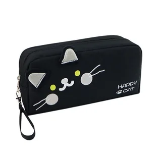 Duży PIÓRNIK wielofunkcyjny dwukomorowy czarny HAPPY CAT PR122 - Biżuteria - akcesoria - miniaturka - grafika 1