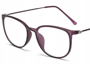 Okulary korekcyjne minusy fiolet +4 - Okulary korekcyjne, oprawki, szkła - miniaturka - grafika 1