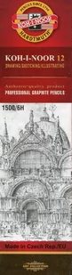 Koh-I-Noor zestaw grafitowych ołówków, 1500/6H - Przybory szkolne - miniaturka - grafika 1