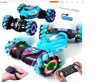 SAMOCHÓD STEROWANY GESTAMI + 2 x PILOT - AUTO 4X4 zdalnie sterowany AKUMULATOR - Zabawki zdalnie sterowane - miniaturka - grafika 1