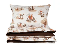 Pościel dla dzieci - Pościel 100x160 dziecięca Jesienna wycieczka do parku z plecaczkiem - miniaturka - grafika 1