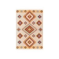 Dywany - Dywan z frędzlami Kenia Kilim beżowy 120 x 170 cm - miniaturka - grafika 1