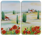 Inne naczynia kuchenne - Wenko Zestaw płyt ochronnych na kuchenkę, 52x30x0,5 cm, 2 szt. - miniaturka - grafika 1