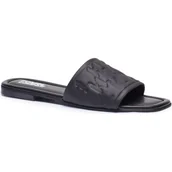 Klapki i japonki damskie - Karl Lagerfeld Klapki BRIO | z dodatkiem skóry - miniaturka - grafika 1